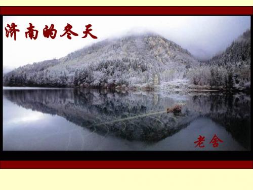 《济南的冬天》修改 2