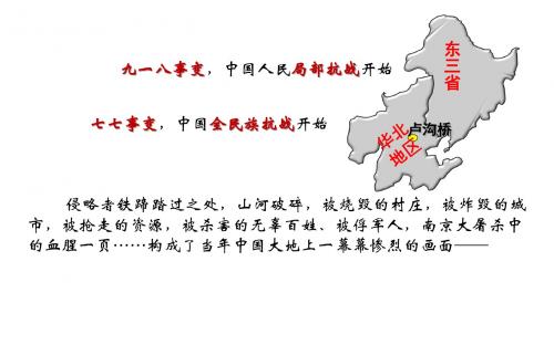 人教部编版八年级历史上册人第六单元  中华民族的抗日战争  第20课  正面战场的抗战(29张ppt)