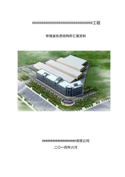 省优质结构杯汇报材料