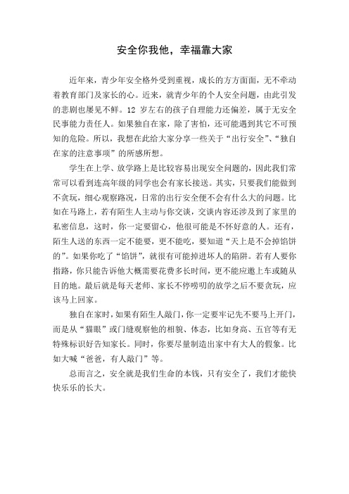 安全你我他,幸福靠大家 (1)