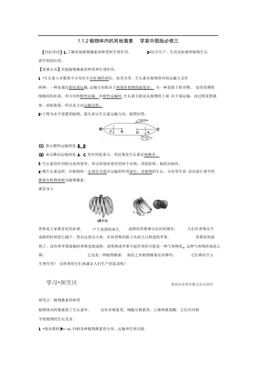 1.1.2植物体内的其他激素学案中图版必修三