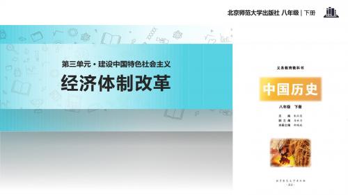 初中北师大版历史八年级下册 第11课 体验式教学【教学课件】《经济体制改革》