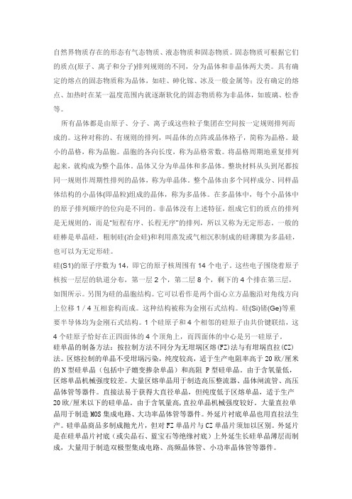 硅的晶体结构