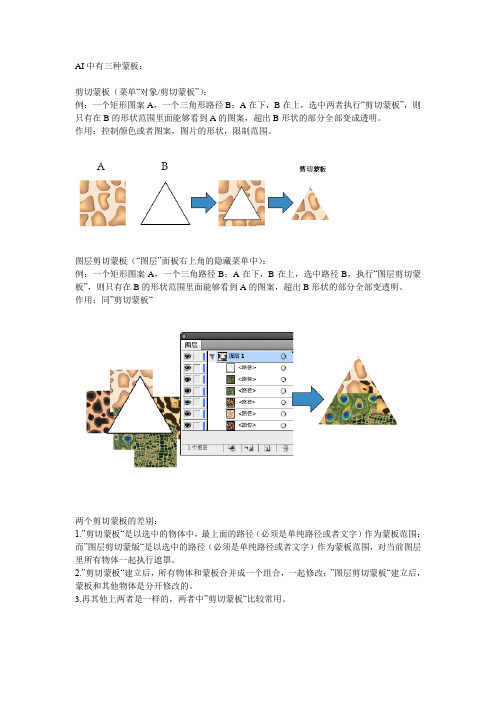 ai中的蒙版