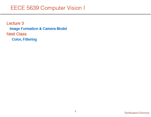 Class03computer vision 计算机视觉