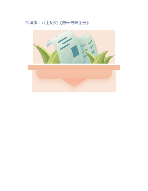 初中历史部编版：八上历史《思维导图全册》