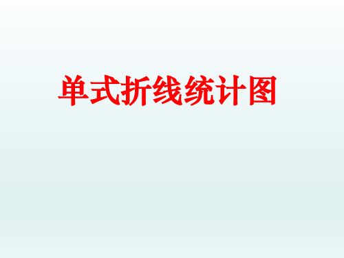 人教版数学五年级下册：7 折线统计图——单式折线统计图  课件(共17张PPT)