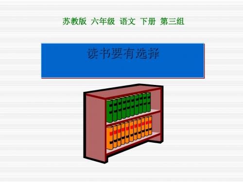 《读书要有选择》PPT课件2 (共19张PPT)