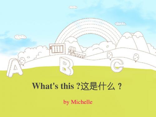 陕旅版 英语小学三年级下册 What's this 这是什么？