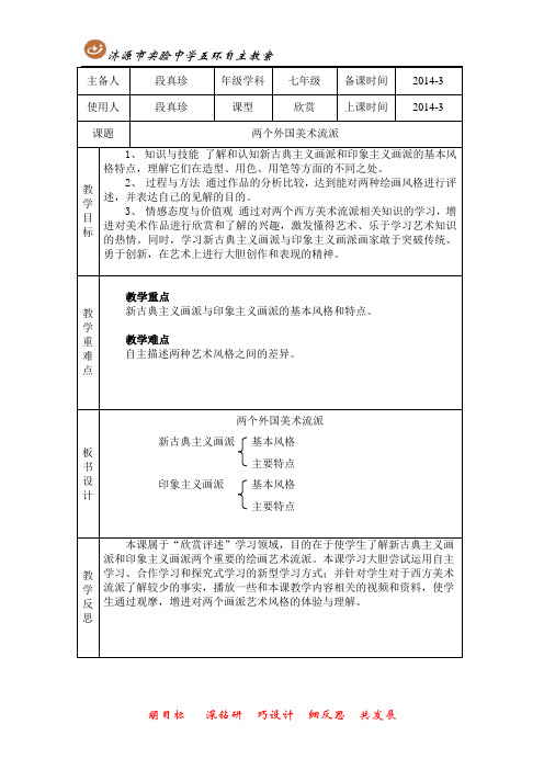 两个外国美术流派