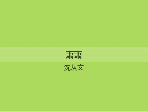 萧萧 沈从文
