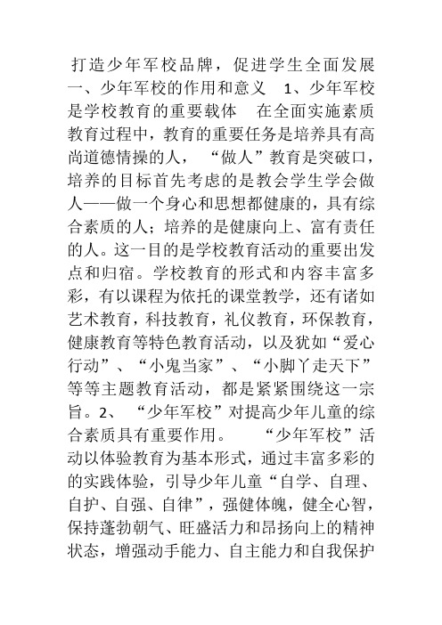 少年军校1