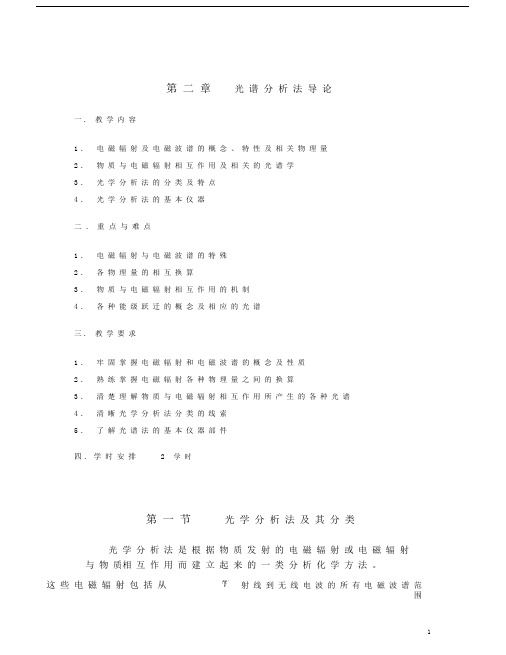 关于光谱分析法导论.doc