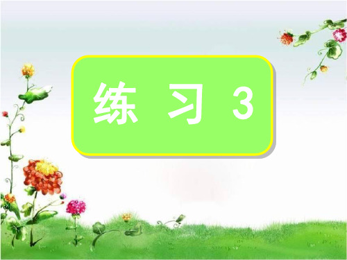 苏教版4年级语文下册练习3.ppt