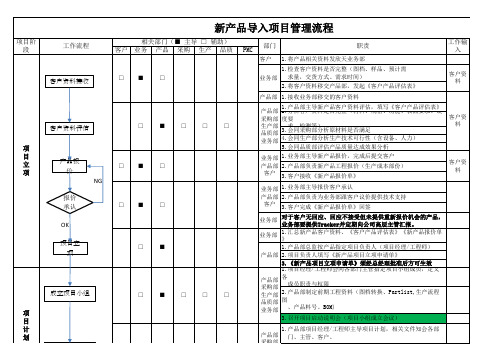 新产品导入项目管理流程