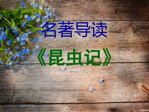 部编版语文八年级上册名著导读《昆虫记》PPT课件(32张)