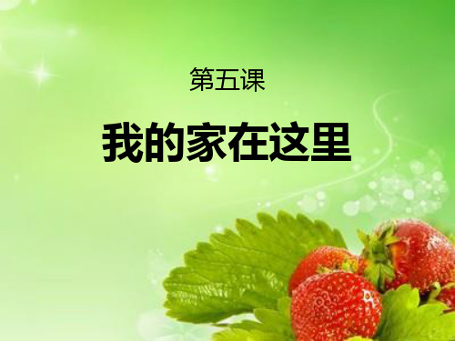 我的家在这里-我在这里长大ppt教学课件