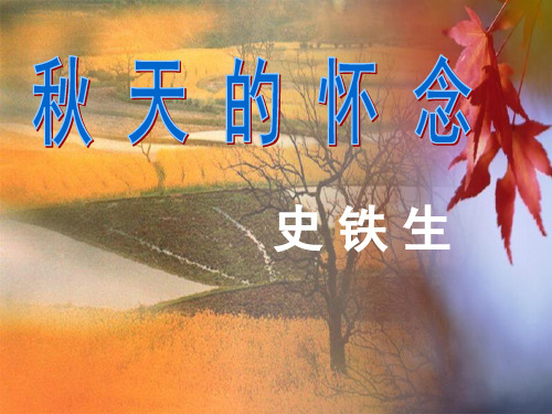 六年级下册语文课件-4.2 秋天的怀念▎冀教2001课标版(共21张PPT) (1)