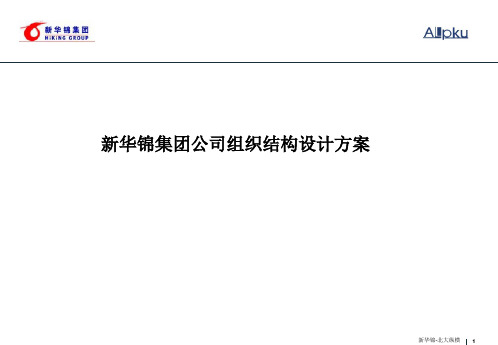 新华锦集团公司组织结构设计方案
