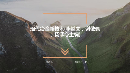 现代冶金新技术(李继文,谢敬佩,杨涤心主编)PPT模板