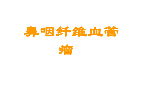 鼻咽纤维血管瘤