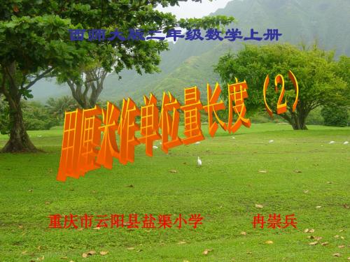 西师大版小学数学二上 用厘米(分米)作单位量长度