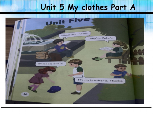 四年级下册英语课件-Unit 5 My clothes A_人教(PEP)(2014秋) (共29张PPT)