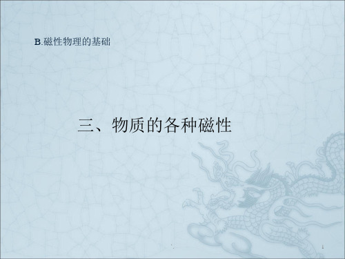 B磁性物理基础-2ppt课件