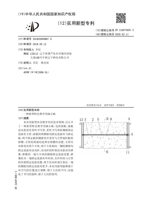 【CN210073054U】一种新型财会教学用演示板【专利】