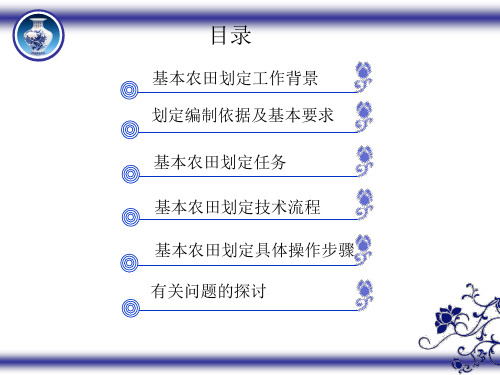 某省基本农田划定技术操作培训教材(PPT 116页)