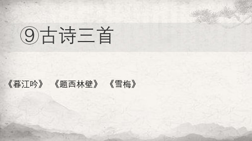 第9课古诗三首-小学四年级上册语文同步教学课件(人教部编版)(共37张PPT)