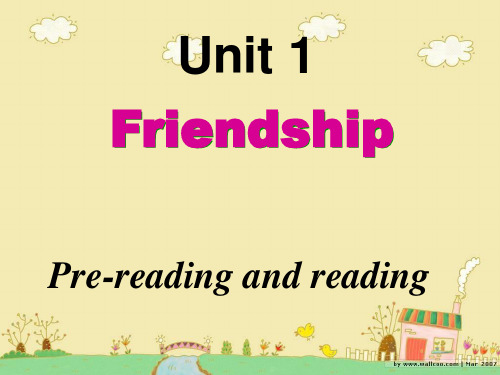高一friendship-课件
