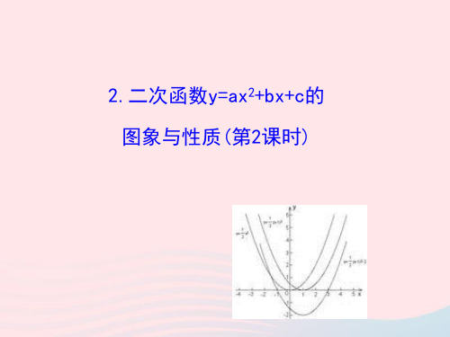 九年级数学下册27.2二次函数的图象与性质2二次函数y=ax2bxc的图象与性质(第2课时)课件华东师大版