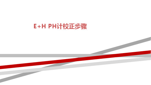 E+H PH计 校正步骤