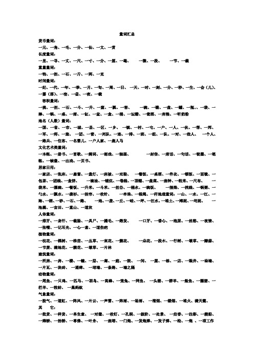 量词复习