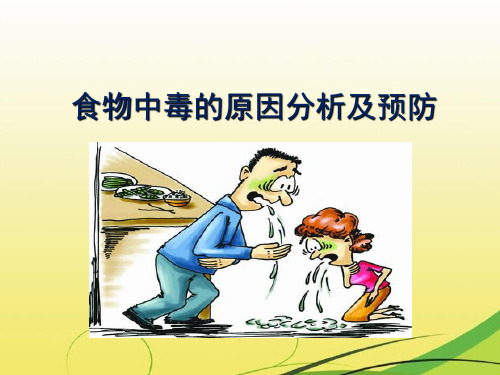 食物中毒的原因分析及预防ppt课件
