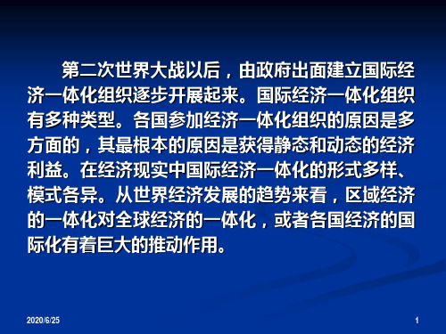 经济一体化63页PPT