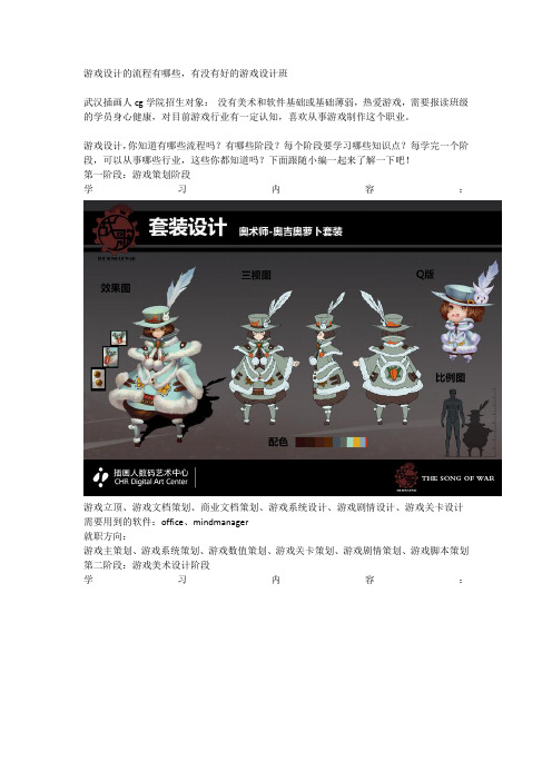 游戏设计的流程有哪些