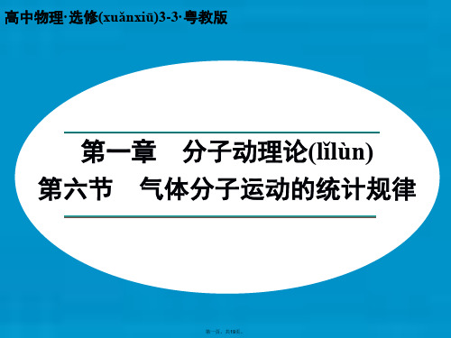 高中物理 1.6 气体分子运动的统计规律课件 粤教版选修33