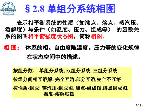 2.8 单组分体系相图