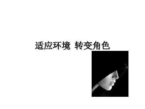 心理健康教育第四章适应环境转变角色
