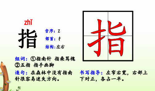 17.要是你在野外迷了路生字【拼音、偏旁、结构、组词、造句、书写指导】解析卡片
