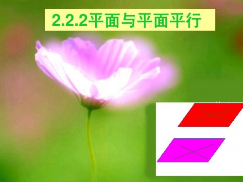 2.2.2平面和平面平行的判定