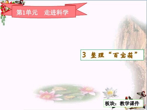 三年级科学上册1.3整理百宝箱PPT课件1湘教版