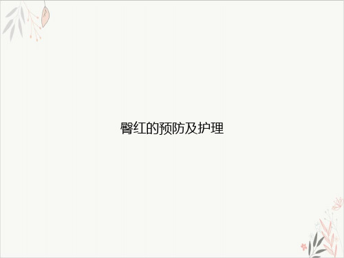 臀红的预防及护理课件-PPT