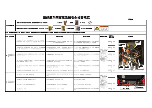 新能源车辆高压系统安全检查规范