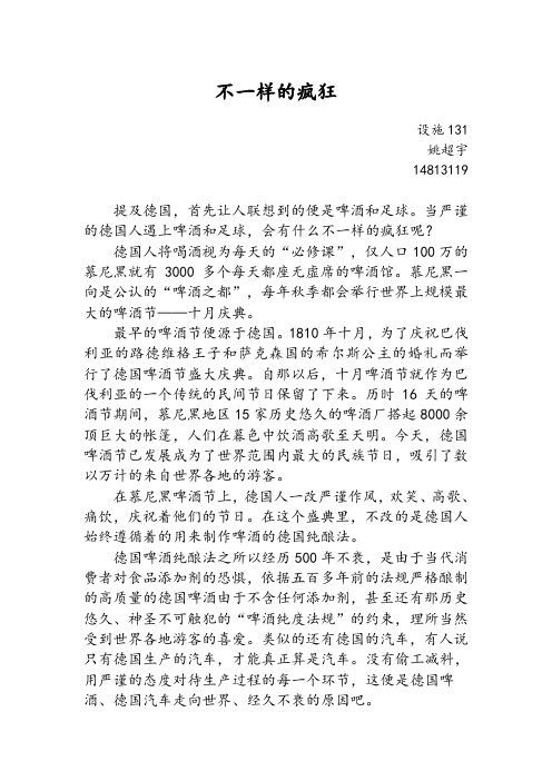 德国文化论文