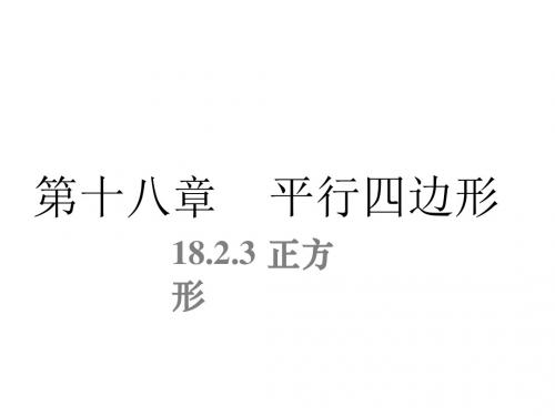 人教版八年级数学下册课件-18.2.3 正方形 (共12张ppt)