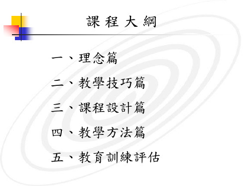 企业内部讲师培训1课件