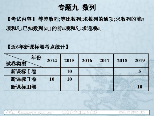 2020高考数学艺考生冲刺点睛优质课件-高考复习冲刺点金---客观题数列(共34张PPT)